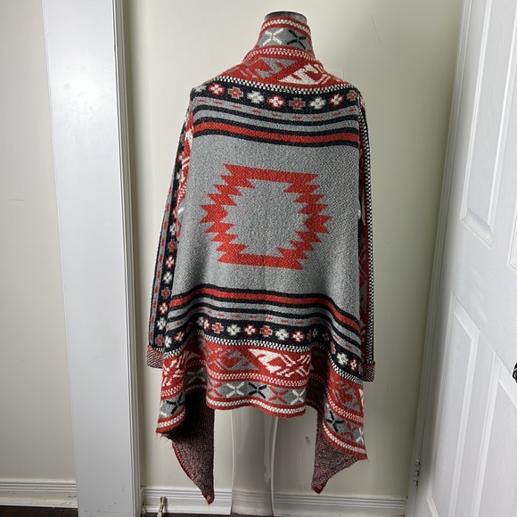 Nevada Vintage Aztec Southwestern Drape Cardigan Size Medium - Picture 4 of 8